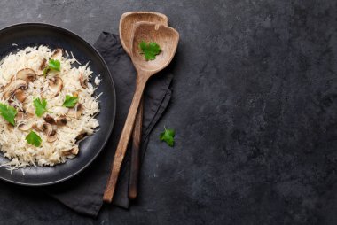 Lezzetli mantar risotto