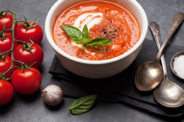 soğuk gazpacho çorbası