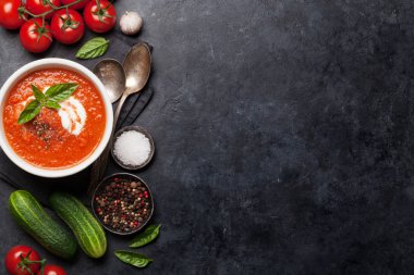 soğuk gazpacho çorbası