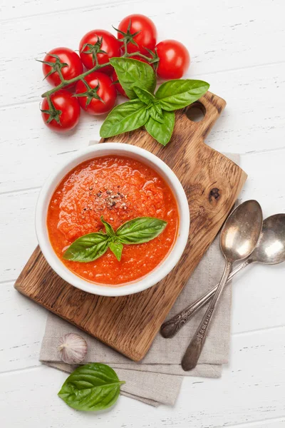Gazpacho zimna zupa — Zdjęcie stockowe