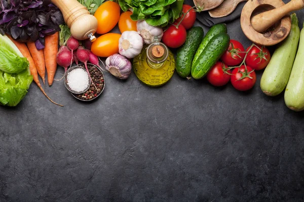 Çeşitli ham organik sebze