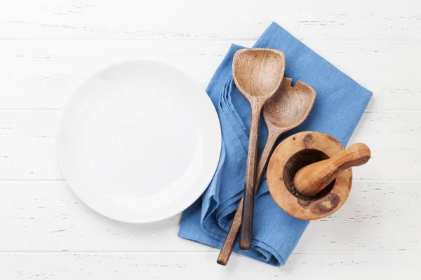 Cooking utensils and spices — Stock Photo, Image