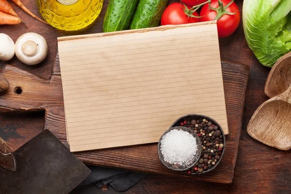 Assortiment rauwe biologische groenten koken — Stockfoto