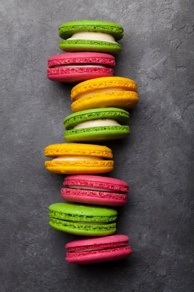 Doces de macaron ou macaroon de bolo — Fotografia de Stock