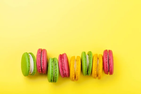 Kuchen Macaron oder Makronen Bonbons — Stockfoto