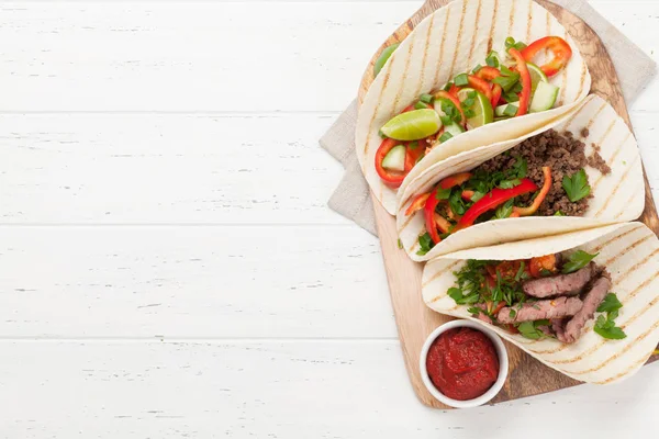 Meksykańskie tacos — Zdjęcie stockowe