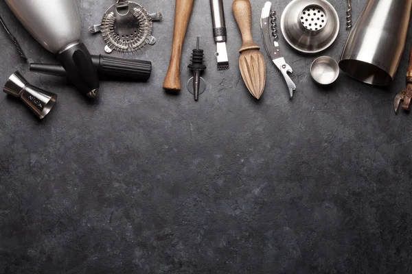 Cocktail utensils. Set of bar tools — ストック写真