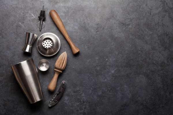 Cocktail utensils. Set of bar tools — ストック写真