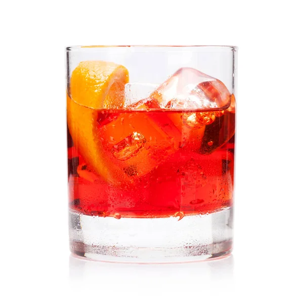Bicchiere cocktail Negroni — Foto Stock