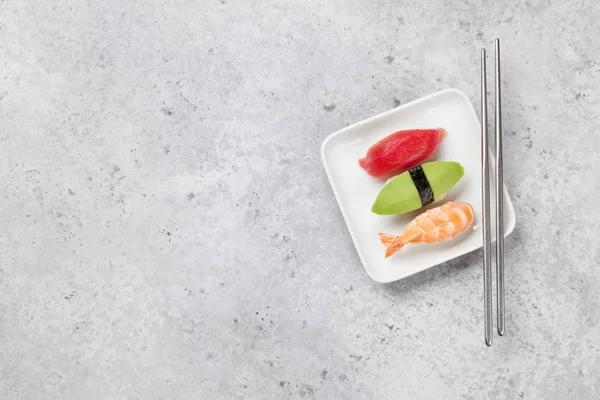 Conjunto de sushi japonês — Fotografia de Stock