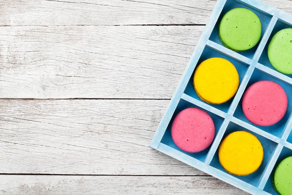 Pastel de macaron o dulces de macarrones — Foto de Stock