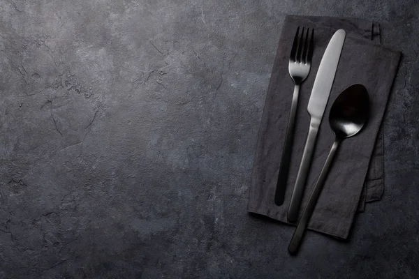 Spoon, fork and knife — Stock Photo, Image