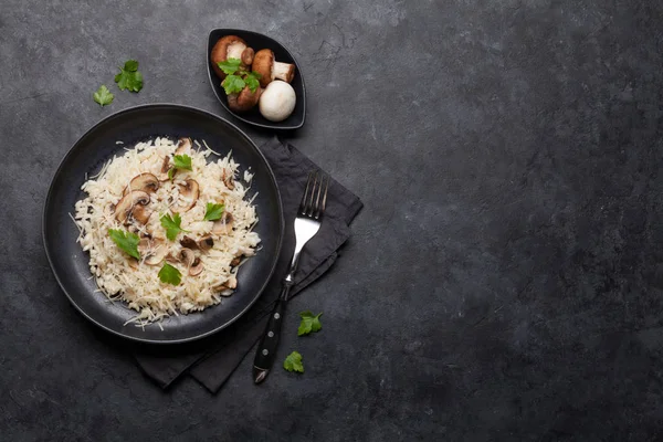 Deliciosos cogumelos risotto — Fotografia de Stock