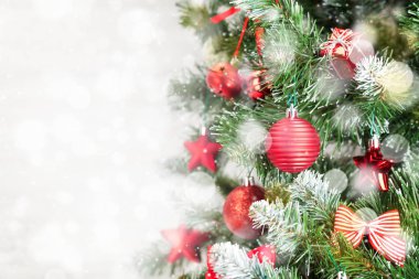 Firavun ağacıyla Noel tebrik kartı