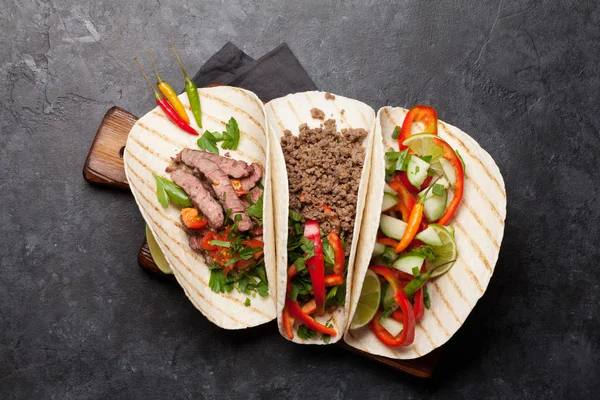 Meksykańskie tacos — Zdjęcie stockowe