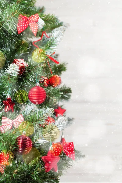 Cartão de Natal com árvore de abeto — Fotografia de Stock
