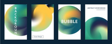 Sıvı renk küme kapsıyor. Sıvı şekiller kompozisyon. Fütüristik tasarım poster. Eps10 vektör.