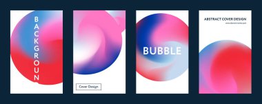 Sıvı renk küme kapsıyor. Sıvı şekiller kompozisyon. Fütüristik tasarım poster. Eps10 vektör.