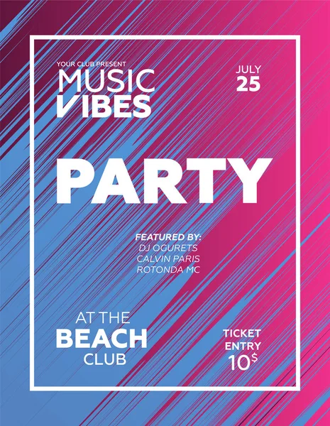 Gece kulübü için parti poster. Yaz Partisi için davetiye şablon. Modern mermer el ilanı tasarımı. Trance, Deep house, elektronik, sessiz parti. Eps10 vektör şablonu.