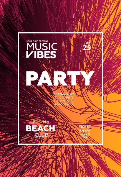 Gece kulübü için parti poster. Yaz Partisi için davetiye şablon. Modern mermer el ilanı tasarımı. Trance, Deep house, elektronik, sessiz parti. Eps10 vektör şablonu.