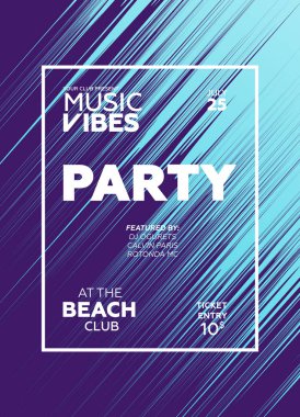 Gece parti sanat olay promosyon afiş şablonu. Parlayan fiber etkisi arka plan. Gu gece bayanlar gecesi, karaoke partisi, derin trance müzik. 