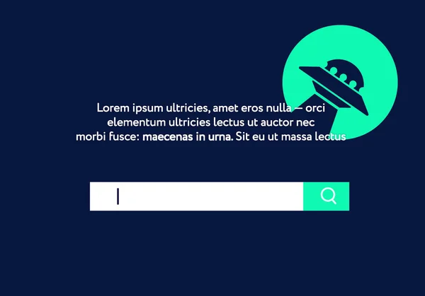 Suchformular Ufo Gradient Farbiges Zeichen Farbe Und Eingabeformular Abstrakter Hintergrund — Stockvektor