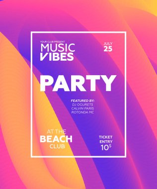 Gece parti sanat olay promosyon afiş şablonu. Parlayan fiber etkisi arka plan. Gu gece bayanlar gecesi, karaoke partisi, derin trance müzik. 