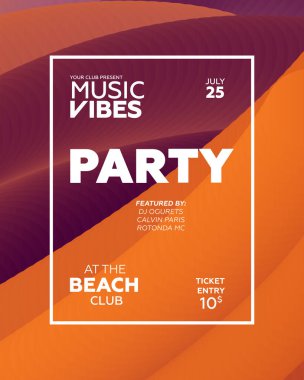 Gece parti sanat olay promosyon afiş şablonu. Parlayan fiber etkisi arka plan. Gu gece bayanlar gecesi, karaoke partisi, derin trance müzik. 