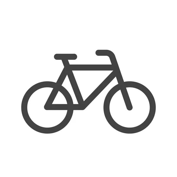 Fahrradvektorillustration Einfaches Liniensymbol Promitives Glyth Design 100 Vektor Einfach Bearbeiten — Stockvektor