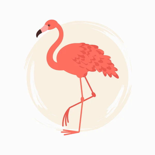Illustrazione Progettazione Vettoriale Flamingo Mondo Naturale Vita Selvaggia Illustrazione Del — Vettoriale Stock