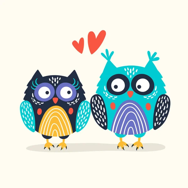 Cute-owl — Stock Vector
