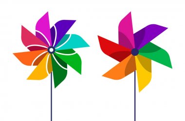 pinwheel logo clipart
