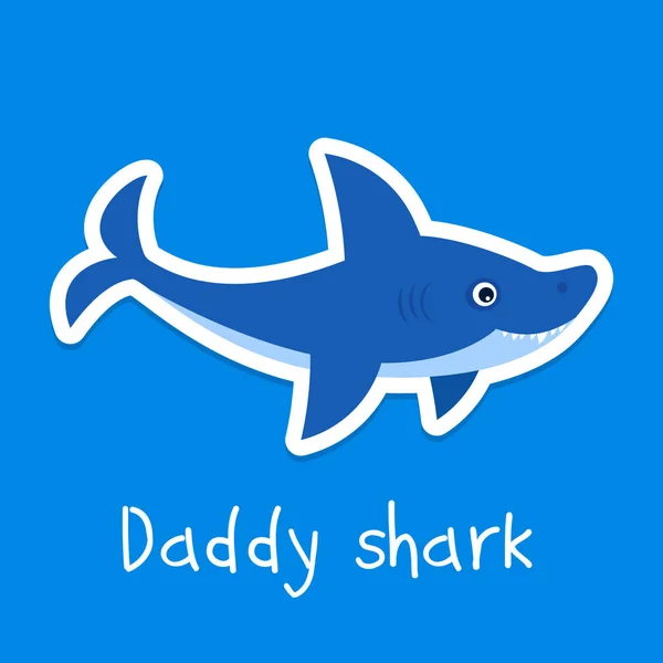 Papa requin — Image vectorielle