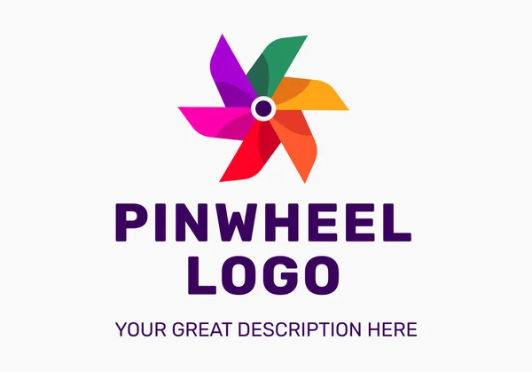 Pinwheel logo — Stockvector