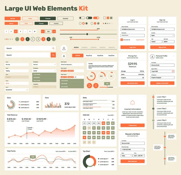 Kit grande — Vector de stock