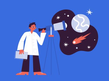 astronot vektör çizim.