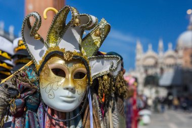 Çeşitli Venedik Maske Satılık Venedik, İtalya