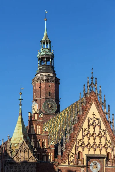 Old Town Hall Market Square Wroclaw Poland — Stock Photo, Image