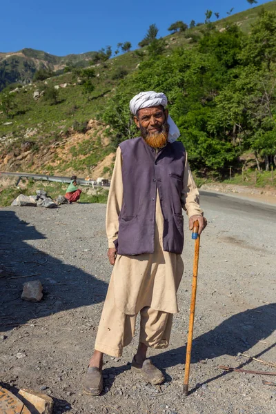 Srinagar India Juni 2017 Portret Van Kasjmir Herder Buiten Srinagar — Stockfoto