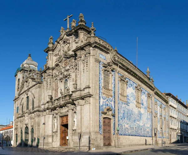 Igreja Carmo Dos Carmelitas Ribeira Cidade Velha Porto Porugal — Fotografia de Stock