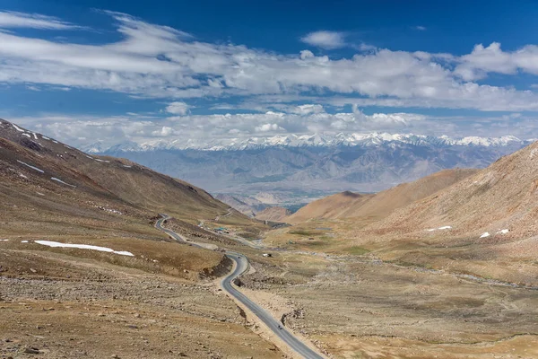 Vista Desde Khardung Pass Camino Entre Leh Valle Nubra Ladakh — Foto de Stock