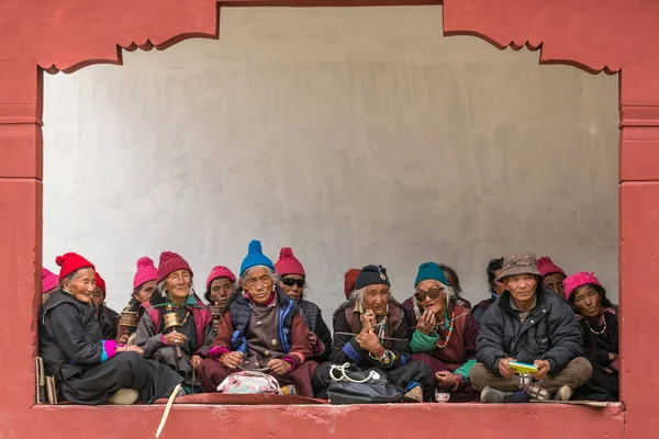 Lamayuru Indien Juni 2017 Ladakhi Menschen Lamayuru Gompa Kloster Ladakh — Stockfoto