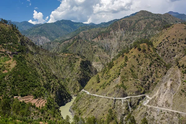 Vista Del Paisaje Montaña Desde Carretera Srinagar Jammu Estado Cachemira — Foto de Stock