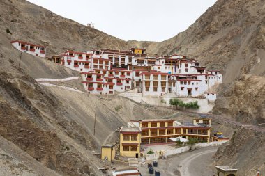 Rizong Budist manastır yakınındaki Leh, Ladakh, Hindistan.