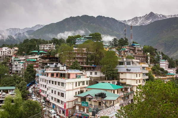 Mcleod Ganj Indie Června 2017 Město Obklopené Himaláje — Stock fotografie