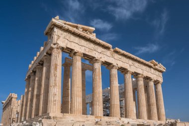 Parthenon Tapınağı Akropol, Atina'nın sütunlar.