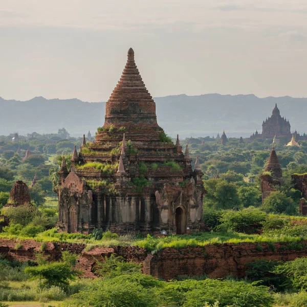 Napkelte Felett Ősi Pagodák Bagan Mianmar — Stock Fotó