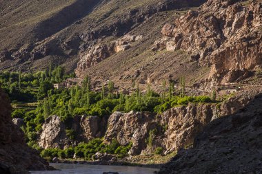 Ladakh, Hindistan Indus Vadisi'nde görünümünü