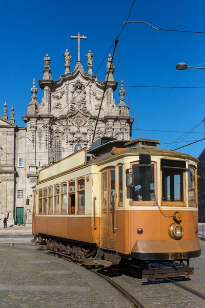 Vecchio Tram Oporto Portogallo — Foto Stock