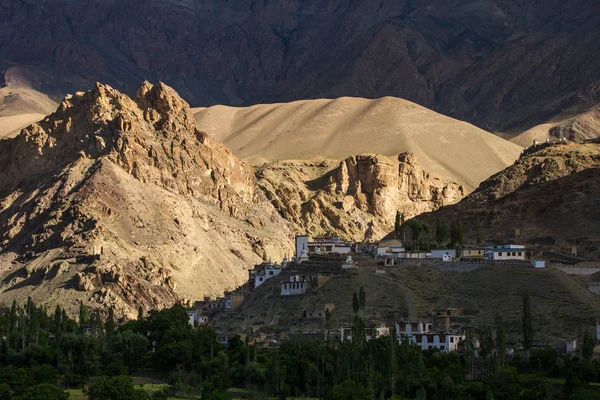Uitzicht Het Dorp Takmachik Indus Vallei Ladakh India — Stockfoto